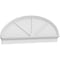 Ekena Millwork Elliptical 3 Spoke Architectural Grade PVC Combination Pediment, 72"W x 24-7/8"H x 2-3/4"P PEDPC072X250ELL03 - alternate 1
